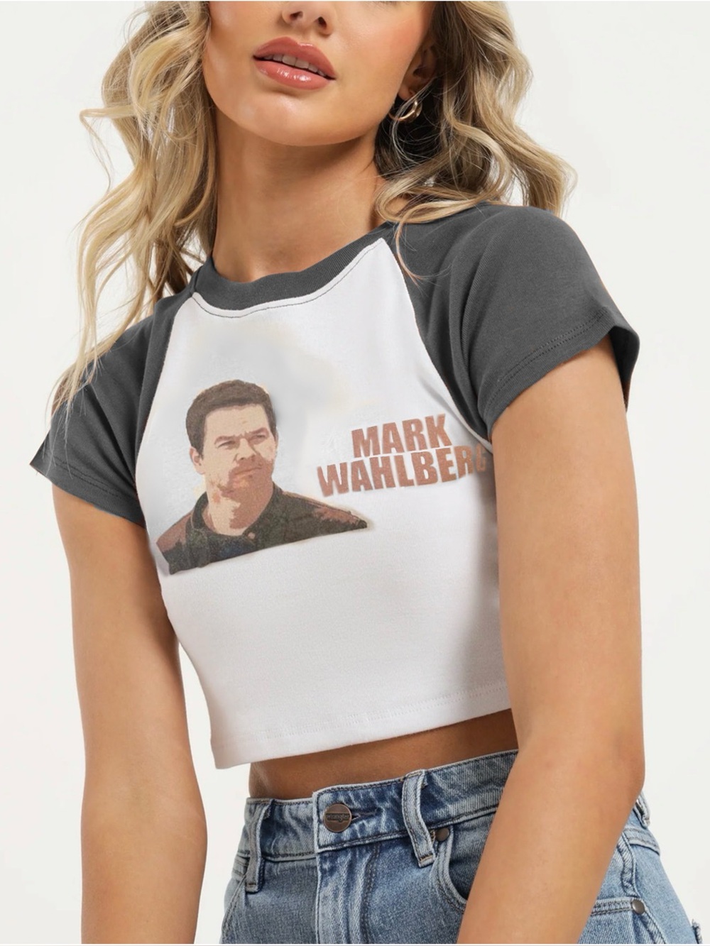 Vintage Mark Wahlberg Crop Top